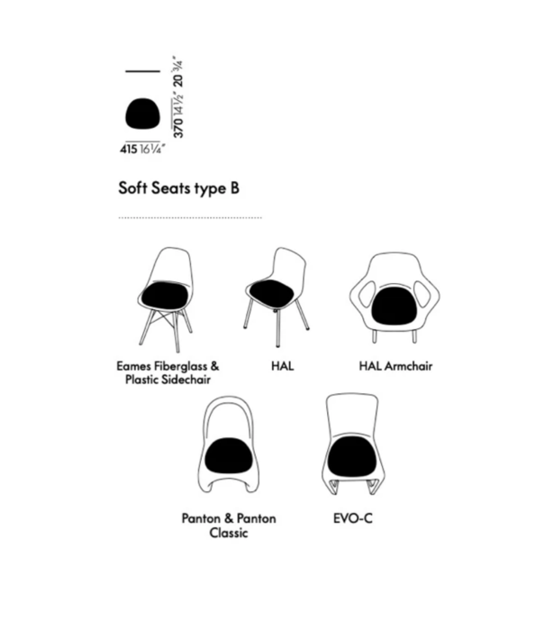 Vitra  Vitra - Soft Seat cushion type B