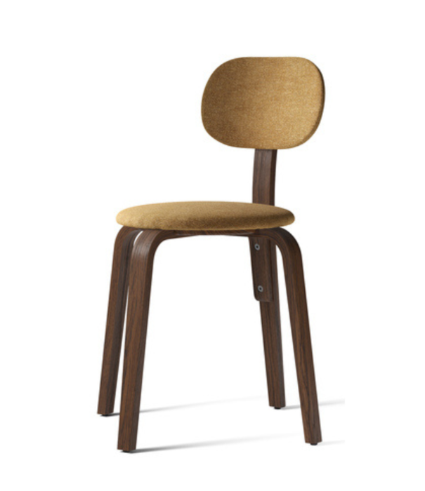 Audo Audo -  Afteroom Plywood stoel donker eiken - stof moss 22