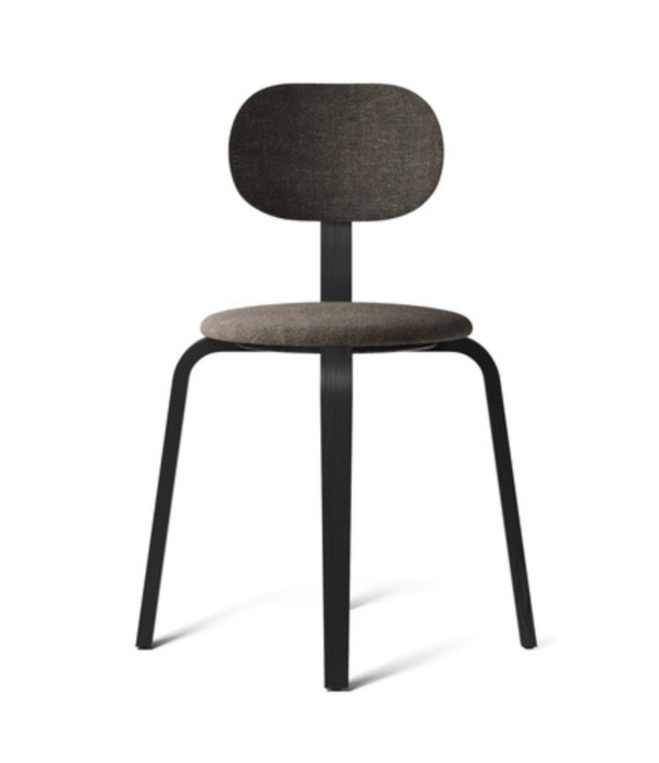 Audo Audo - Afteroom Plywood chair black ash - fabric moss 14