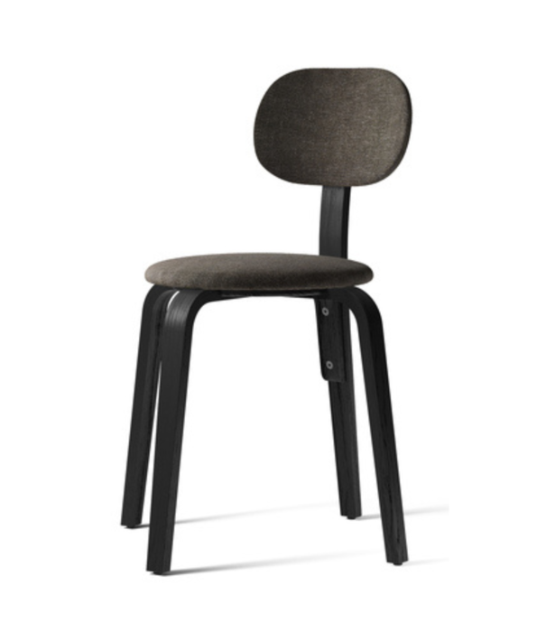 Audo Audo - Afteroom Plywood chair black ash - fabric moss 14