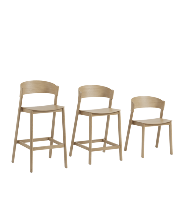 Muuto Muuto Cover Counter Stool dark beige 65cm
