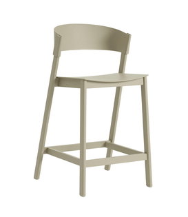 Muuto Cover Counter Stool dark beige 65cm