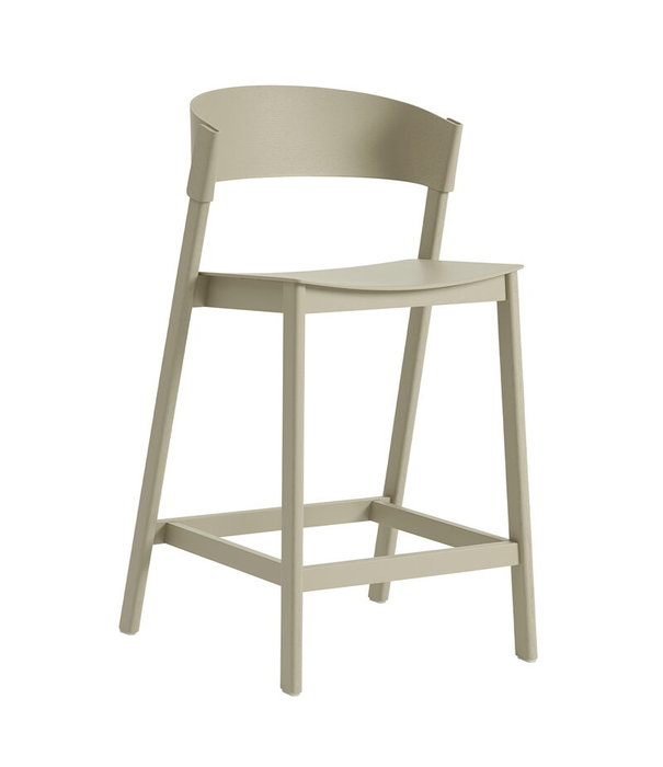 Muuto  Muuto - Cover counter stool dark beige H65 cm