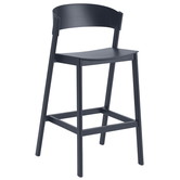 Muuto - Cover bar stool midnight blue H75 cm.