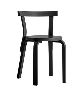 Artek - chair 68 black lacquered birch