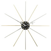 Vitra Star Wall Clock chrome - brass