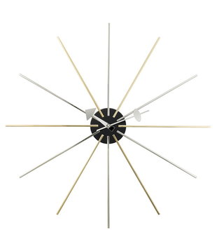 Vitra - Star wall clock chrome - brass