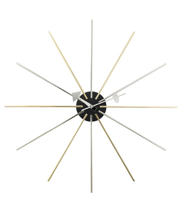 Vitra  Vitra Star Wall Clock chrome - brass