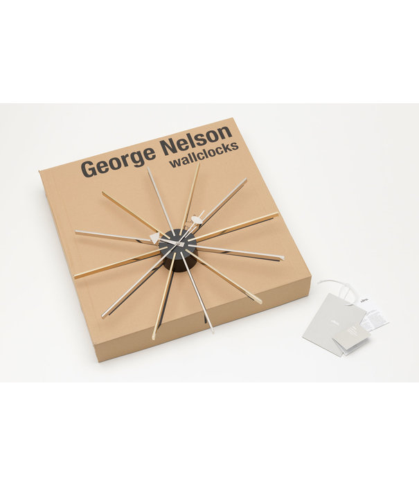 Vitra  Vitra Star Wall Clock chrome - brass