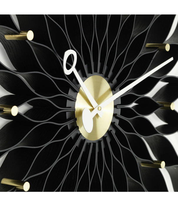 Vitra  Vitra - Sunflower wall clock ash - brass