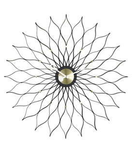 Vitra - Sunflower wall clock ash - brass