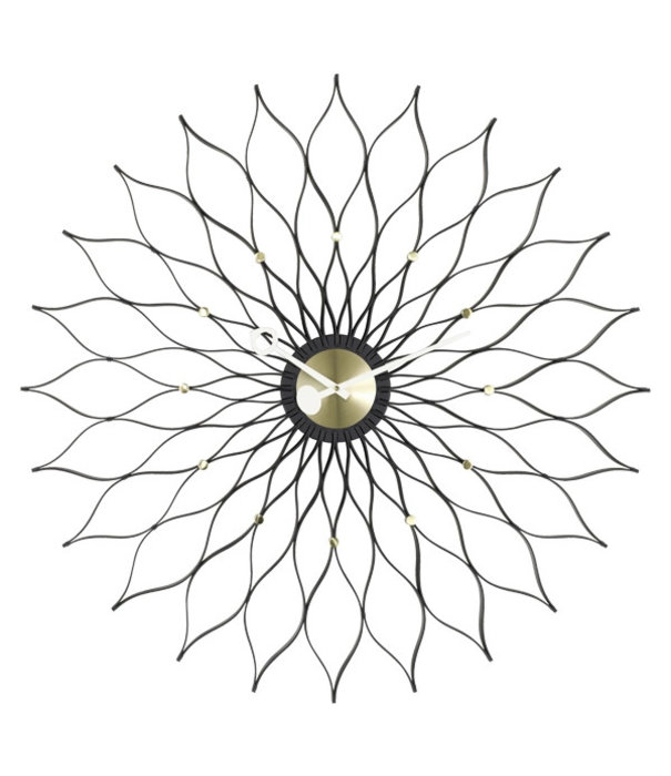 Vitra  Vitra - Sunflower wall clock ash - brass