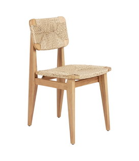 Gubi - C-Chair Outdoor stoel teak - paper cord