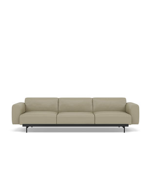 In Situ 3-zits Bank combinatie1, Refine Stone leer