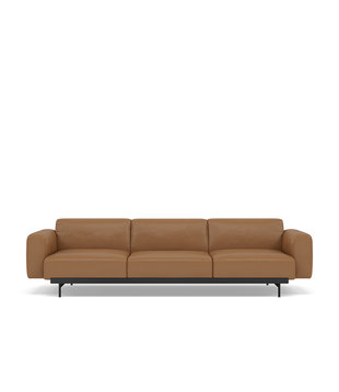In Situ 3-zits Bank combinatie 1, Refine cognac leer