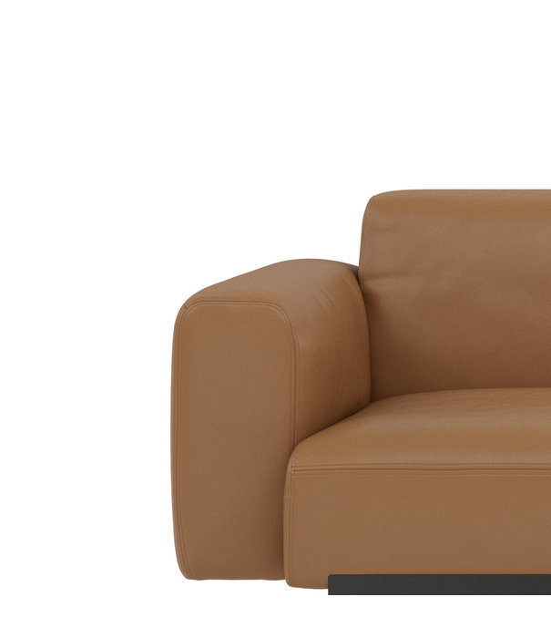 Muuto  Muuto Modular Sofa,  In Situ 3-seater Sofa - config.1 cognac leather