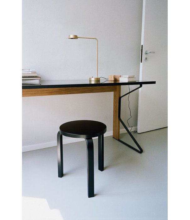 Artek  Artek - Stool 60 black lacquered