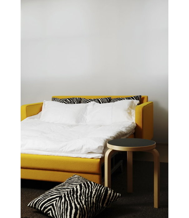 Artek  Stool 60 birch, black linoleum