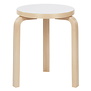 Artek Stool 60 birch, white laminate