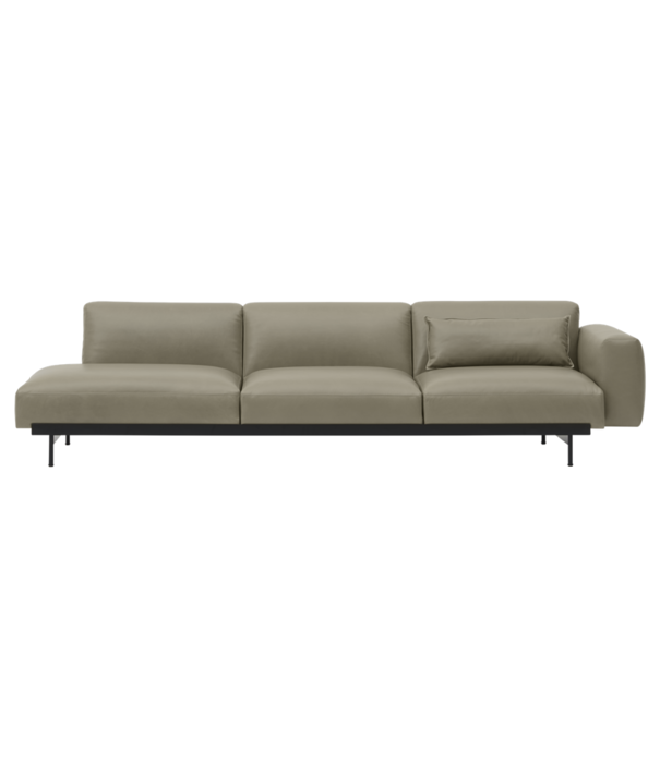 Muuto  Muuto - In Situ 3 seater sofa - config.1 stone leather