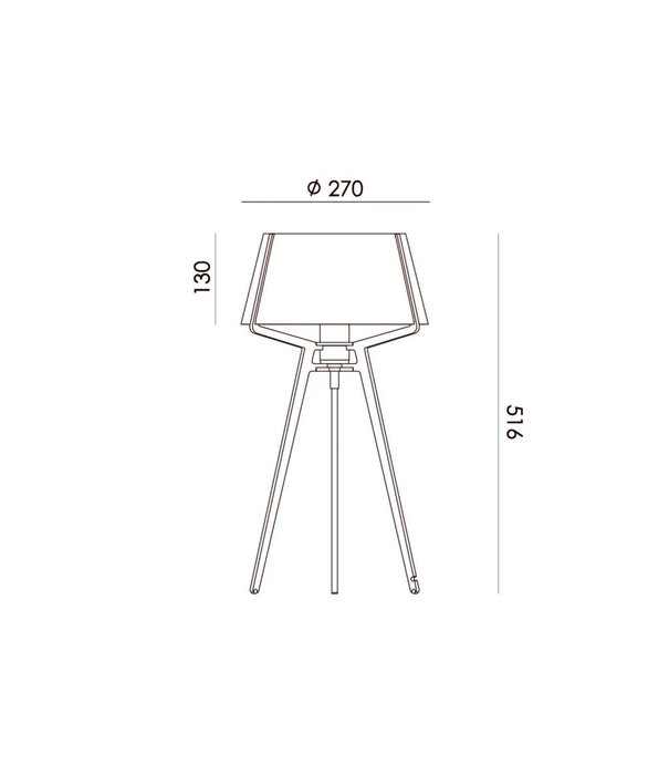 Tonone  Bella table lamp - brass fitting