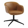 Muuto - Fiber Conference chair cognac leather - fixed