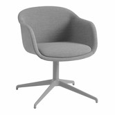 Muuto Fiber Conference Armchair Remix 133 grey, swivel base