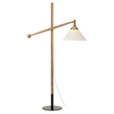 Model 325 Floor Lamp light oak, brass