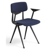 Hay - Result armchair full upholstery Steelcut 220 - black