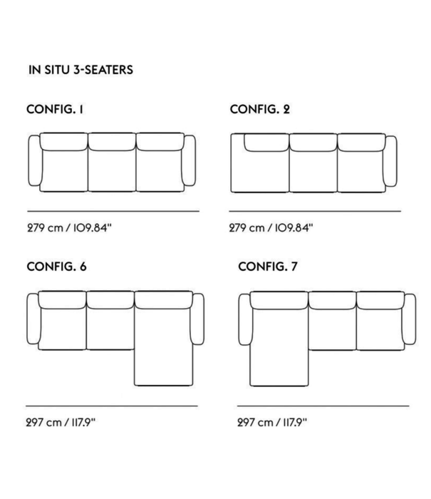 Muuto  Muuto - In Situ 2-seater sofa config.1 - Refine cognac leather