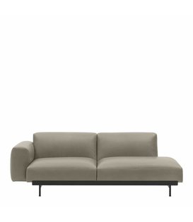 In Situ 2-seater sofa config.3,  Refine Stone leather