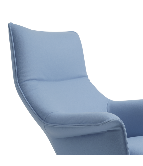 Muuto  Muuto - Doze lounge chair Divina 712 - chromed base