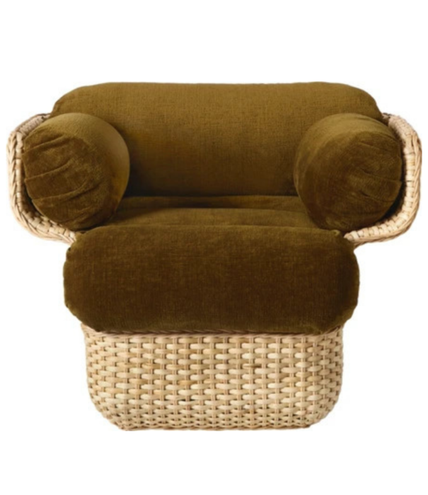 Gubi  Gubi - Basket lounge chair, rattan - Mumble 40