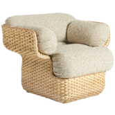 Gubi - Basket lounge chair, rattan - Zero 002