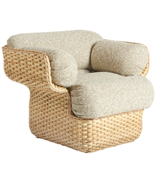 Gubi  Gubi - Basket lounge chair, rattan - Zero 002