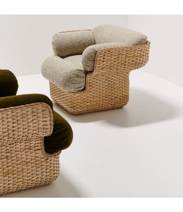 Gubi  Gubi - Basket lounge chair, rattan - Zero 002