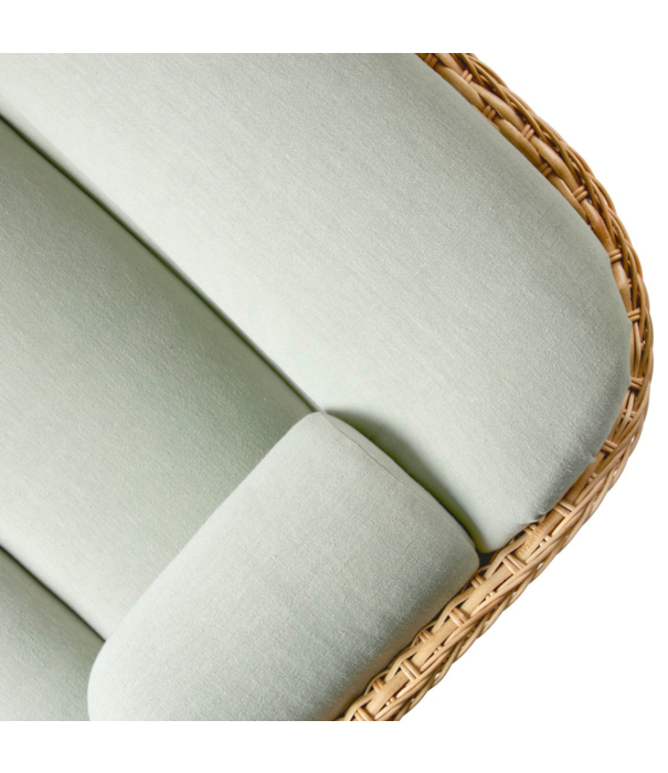 Gubi  Gubi - Basket Two Seater Sofa - Drive Glamour fabric 1115