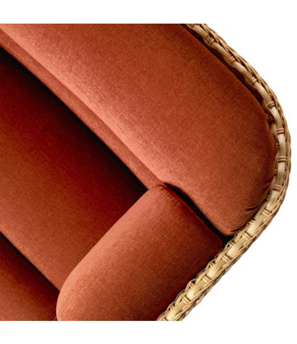 Gubi  Basket 3 zits-Bank rotan, Belsuede Special FR133