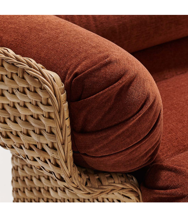 Gubi  Basket 3 Seater Sofa rattan, Belsuede Special FR133