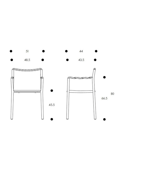 Artek  Artek - Rope stoel licht grijs