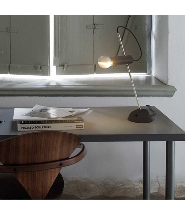 Astep  Astep: Model 566 table lamp - polished aluminium