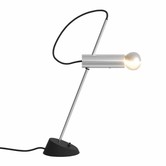 Astep: Model 566 table lamp - polished aluminium