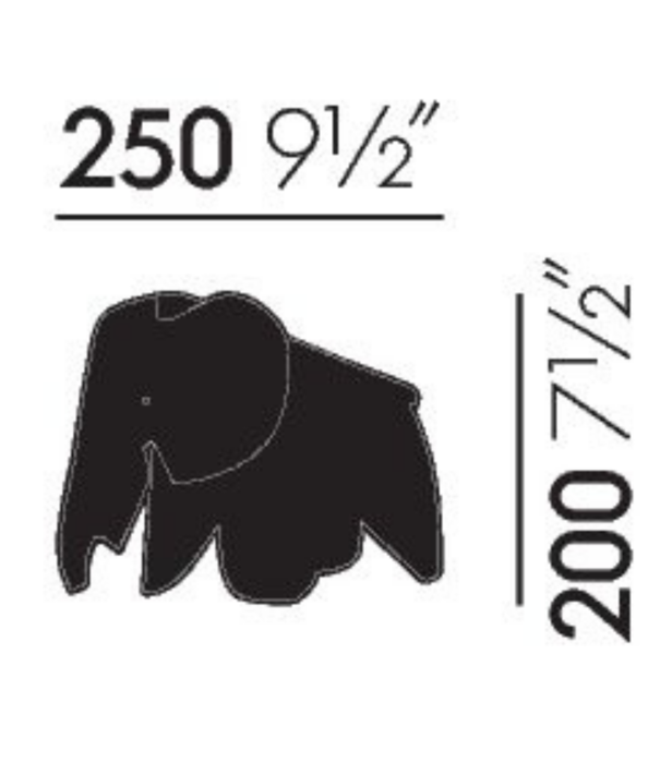 Vitra  Vitra Elephant Pad muismat nero