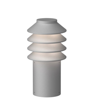 Bysted Garden bolderlamp kort - Aluminium