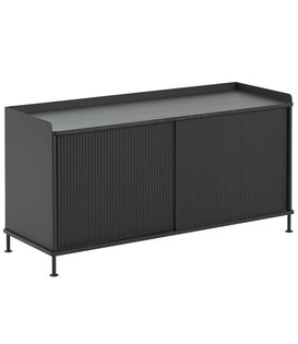 Enfold Low Dressoir zwart, zwart