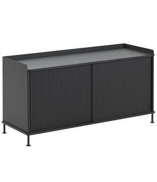 Enfold Low Dressoir zwart, zwart