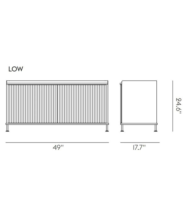 Muuto  Muuto - Enfold dressoir Low Zwart