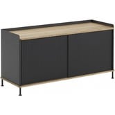 Muuto - Enfold dressoir Low Zwart / Eiken