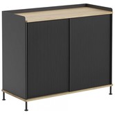 Muuto - Enfold Tall dressoir Eiken - Zwart