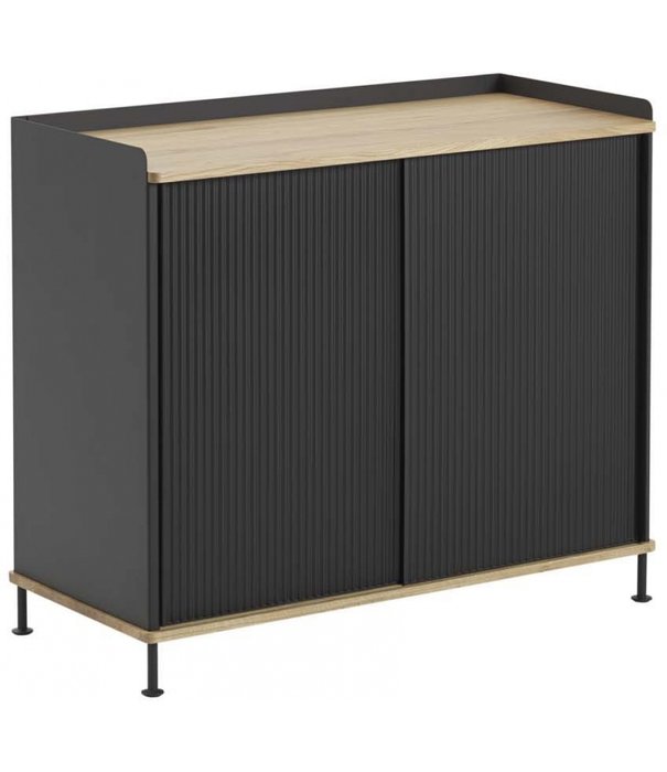 Muuto  Muuto - Enfold Tall dressoir Eiken - Zwart